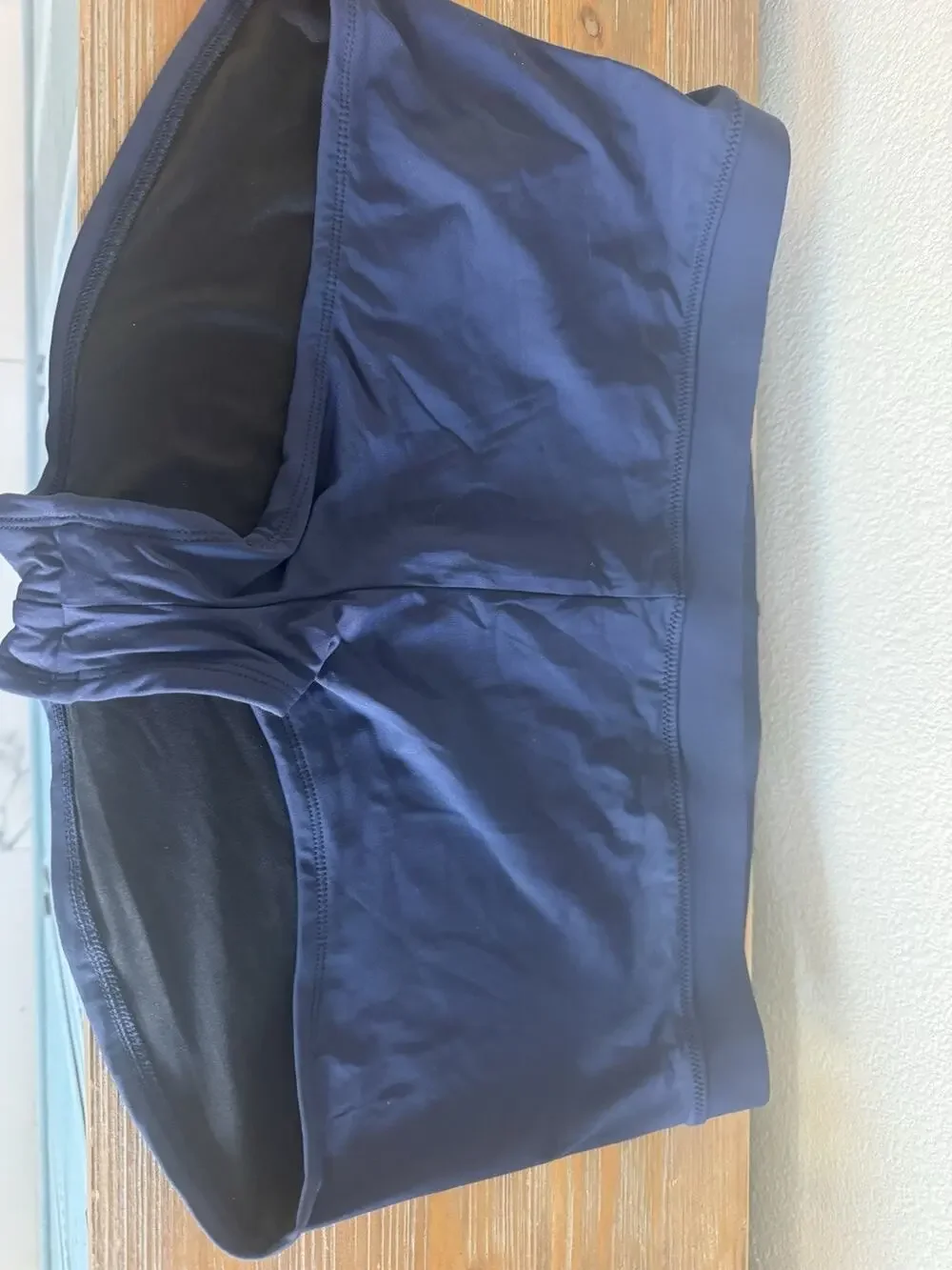 Lot Of 2 New Lands End Swim Bottoms Women’s Sz 18 W Black & Navy Blue